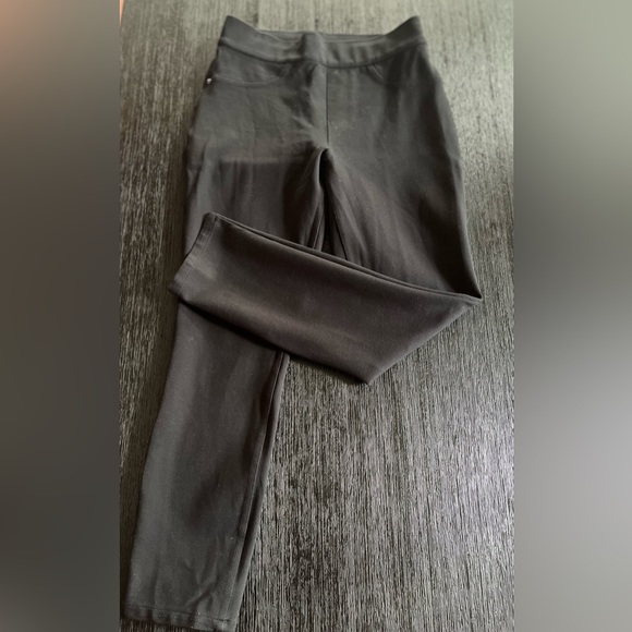 Spanx Women Small Black Crop Jean-ish Leggings Skinny Stretch Pull On High Rise - Picture 1 of 9